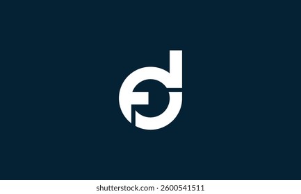 fd minimalistic monogram logo design
