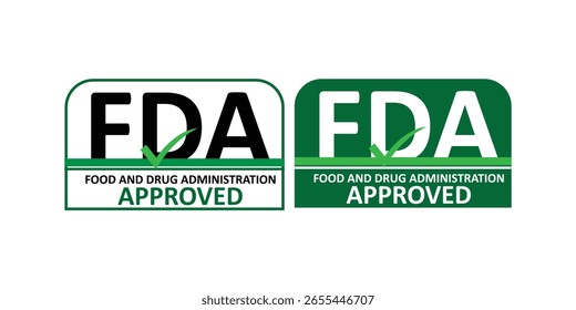 FDA-Genehmigungslogos für die Verwendung durch behördliche Auflagen und Zertifizierungen