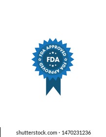 FDA Approved Badge Blue Color