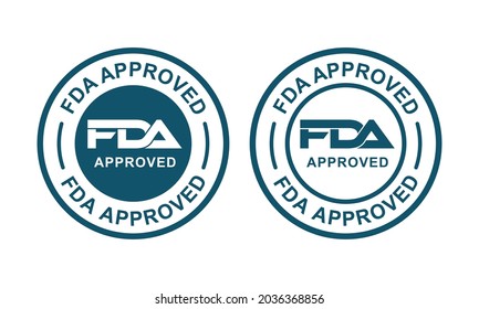 FDA approved badge design logo. Suitable for emblem symbol business.

