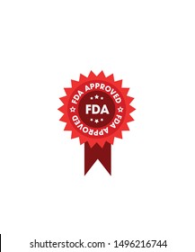 Fda Approved Badge - Red Color Ribbon
