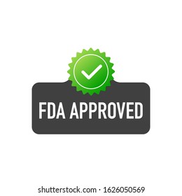 FDA approved banner design over a white background.