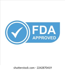 FDA Approved Food and Drug Administration stamp, icon, symbol, label, badge, logo, seal