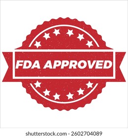 FDA Approved icon grunge distressed style