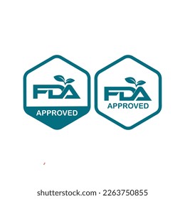 FDA approved logo badge design. Suitable for product label and health food