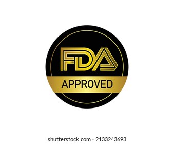 FDA Approved Logo, Icon Vector Illustration 