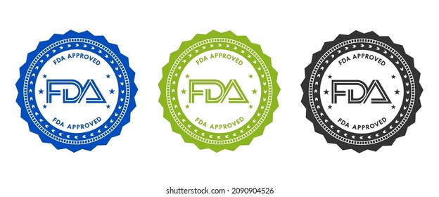 FDA Approved Logo Template Illustration