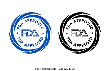 FDA approved logo template illustration