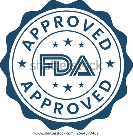 Fda approved seal of approval certification mark