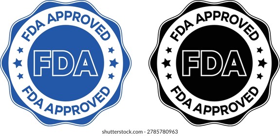 FDA Approved Seal Badge – Compliance and Certification Icon