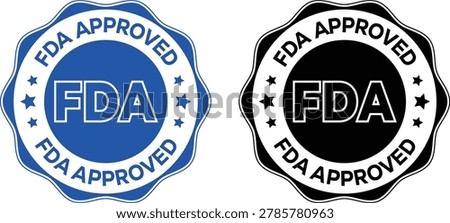 FDA Approved Seal Badge – Compliance and Certification Icon