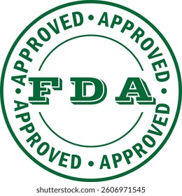 FDA Approved Stamp - Official Certification Seal