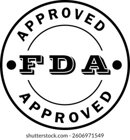FDA Approved Stamp - Official Certification Seal