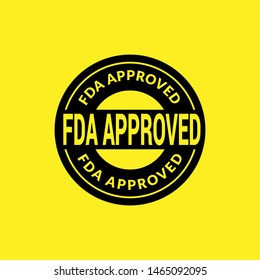 Fda approved stamp. rubber stamp with the text Fda approved. Fda approved label, badge, logo,seal