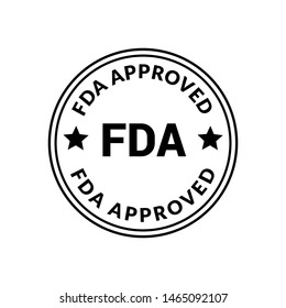 Fda approved stamp. rubber stamp with the text Fda approved. Fda approved label, badge, logo,seal