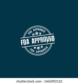 Fda approved stamp. rubber stamp with the text Fda approved. Fda approved label, badge, logo,seal