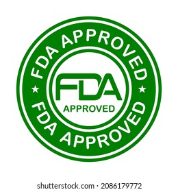 fda approved vector logo template illustration.This logo suitable for business