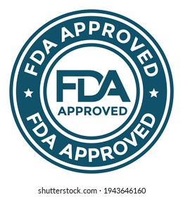 FDA vector badge template. This design use emblem symbol suitable for business