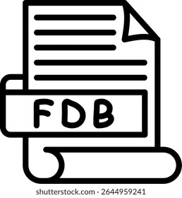 FDB formatted database file for access
