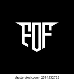 FDF letter logo design with white background in illustrator, vector logo modern alphabet font overlap style, calligraphy designs for logo, Poster, Invitation, etc.