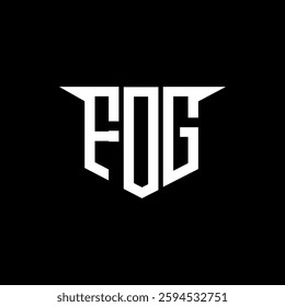 FDG letter logo design with white background in illustrator, vector logo modern alphabet font overlap style, calligraphy designs for logo, Poster, Invitation, etc.