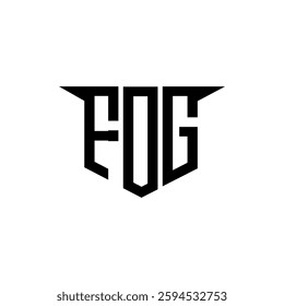 FDG letter logo design with white background in illustrator, vector logo modern alphabet font overlap style, calligraphy designs for logo, Poster, Invitation, etc.