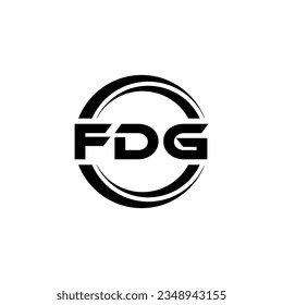 FDG Logo Design, Inspiration for a Unique Identity. Modern Elegance and Creative Design. Watermark Your Success with the Striking this Logo.