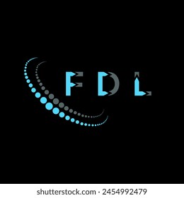 FDL letter logo abstract design. FDL unique design. FDL.
