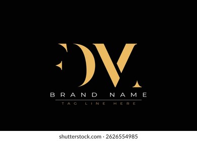 FDM abstract letter logo design. This logo is designed by three abstract letters.