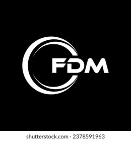 FDM Logo Design, Inspiration for a Unique Identity. Modern Elegance and Creative Design. Watermark Your Success with the Striking this Logo.