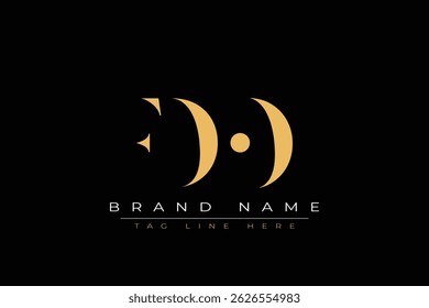 FDO abstract letter logo design. This logo is designed by three abstract letters.