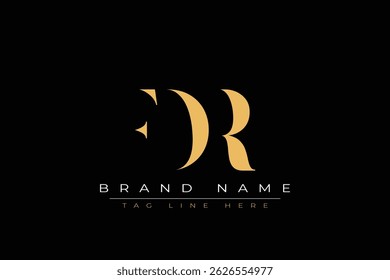 FDR abstract letter logo design. This logo is designed by three abstract letters.