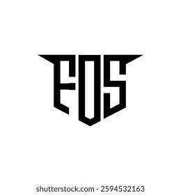FDS letter logo design with white background in illustrator, vector logo modern alphabet font overlap style, calligraphy designs for logo, Poster, Invitation, etc.