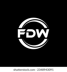 FDW Logo Design, Inspiration for a Unique Identity. Modern Elegance and Creative Design. Watermark Your Success with the Striking this Logo.