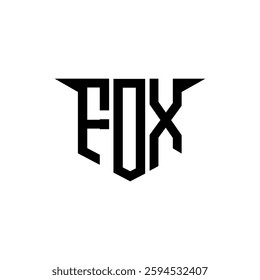 FDX letter logo design with white background in illustrator, vector logo modern alphabet font overlap style, calligraphy designs for logo, Poster, Invitation, etc.