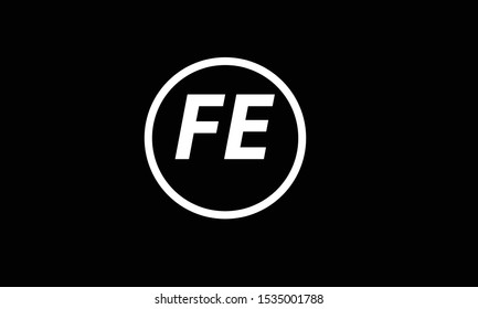 FE abstract vector  logo monogram template
