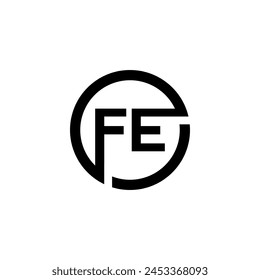 FE business company letter logo design