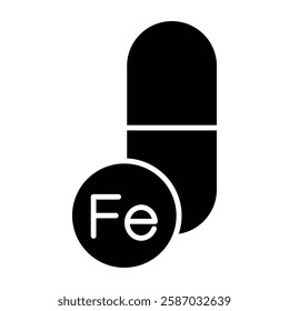 fe capsule icon Simple thin line logo