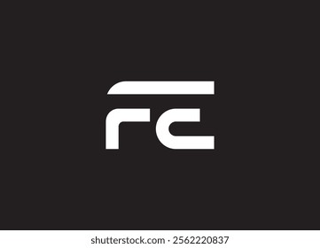 FE creative modern logo design and initial logo
