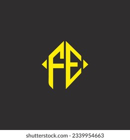 FE creative and modern vector logo design