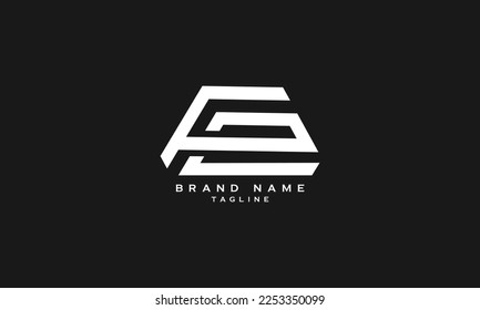 FE, EF, Abstract initial monogram letter alphabet logo design