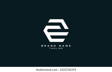 FE, EF, Abstract initial monogram letter alphabet logo design