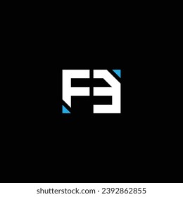 FE or EF abstract letter outstanding professional business awesome artistic branding company different colors illustration. Logo or icon or monogram design.