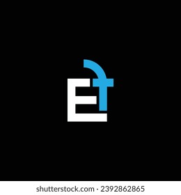 FE or EF abstract letter outstanding professional business awesome artistic branding company different colors illustration. Logo or icon or monogram design.