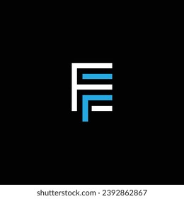 FE or EF abstract letter outstanding professional business awesome artistic branding company different colors illustration. Logo or icon or monogram design.