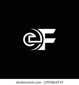 FE or EF abstract letter outstanding professional business awesome artistic branding company different colors illustration. Logo or icon or monogram design.