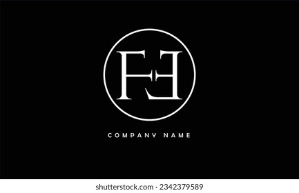 FE, EF Abstract Letters Logo Monogram