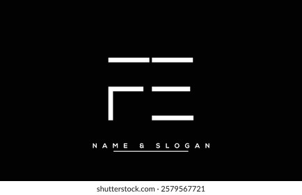 FE, EF Abstract Letters Logo Monogram