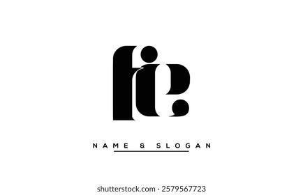 FE, EF Abstract Letters Logo Monogram