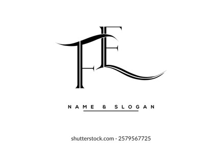 FE, EF Abstract Letters Logo Monogram